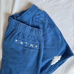 Athletic Works Blue Star Embroidered Shorts